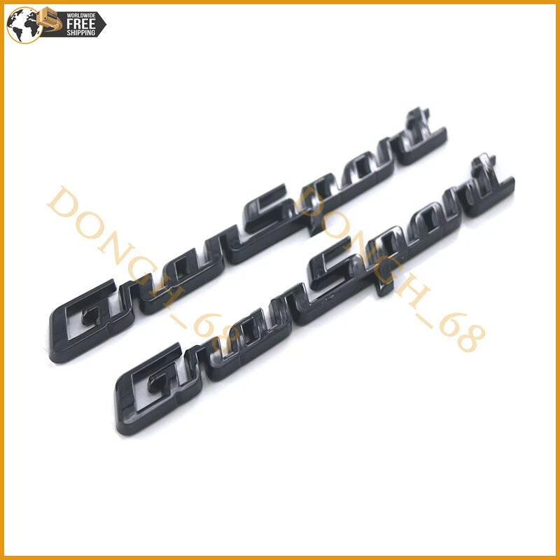 6x Set Gloss Black Emblem For Maserati Ghibli RH & LH GranSport Side Trunk Badge - Image 3 of 4