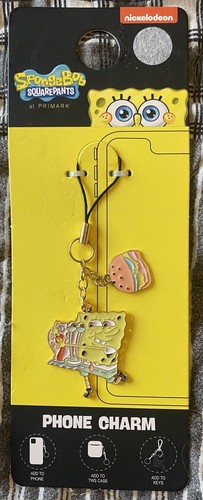 2 Pcs OFFICIAL Nickelodeon Sponge Bob SquarePants Phone Bag Purse Charm Pendant - 第 2/6 張圖片