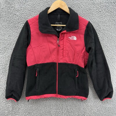 The North Face Denali Jacket Women s Small Pink Black Fleece Full Zip Polartec