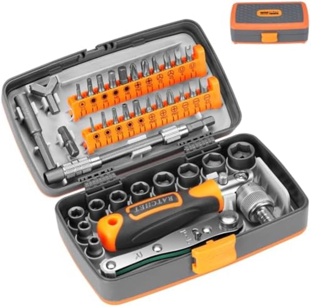 Kit Chiavi a Bussola Nutmanel 38 in 1 | Acciaio CR-V 1/4" Alta Qualità