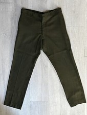 Vintage Polyester Pants 60s Olive Size 34