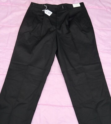 HENRY SEGAL BLACK Pants For MEN SIZE  - W42 X L36- UN-HEMMED. TAG NO. Z40