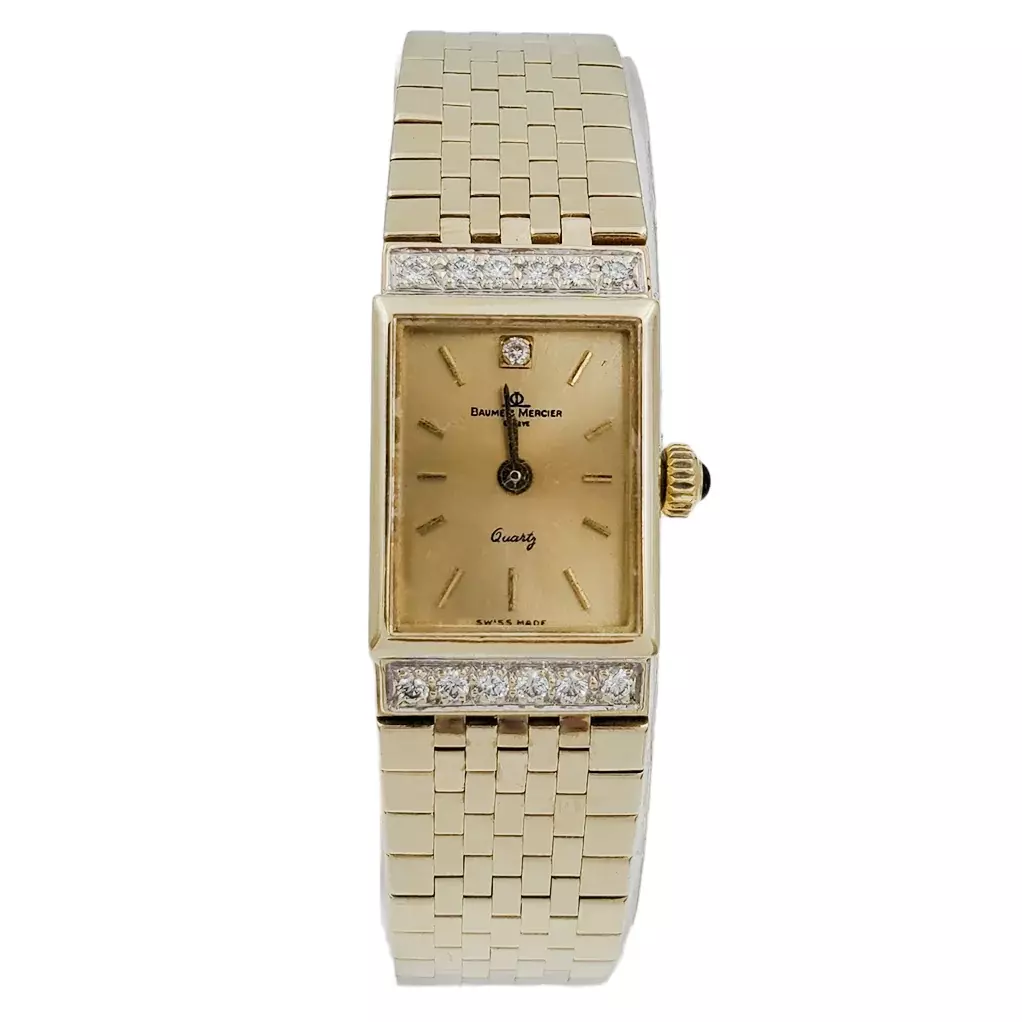 Baume mercier women's 14k gold best sale watch