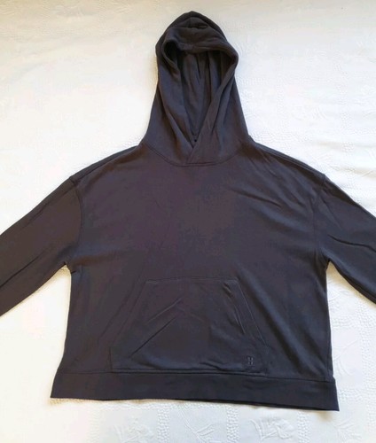 Sweaty Betty Womens Grey Cotton Blend Long sleeved Cropped Hoodie ~ Size UK 8. - Picture 8 of 17