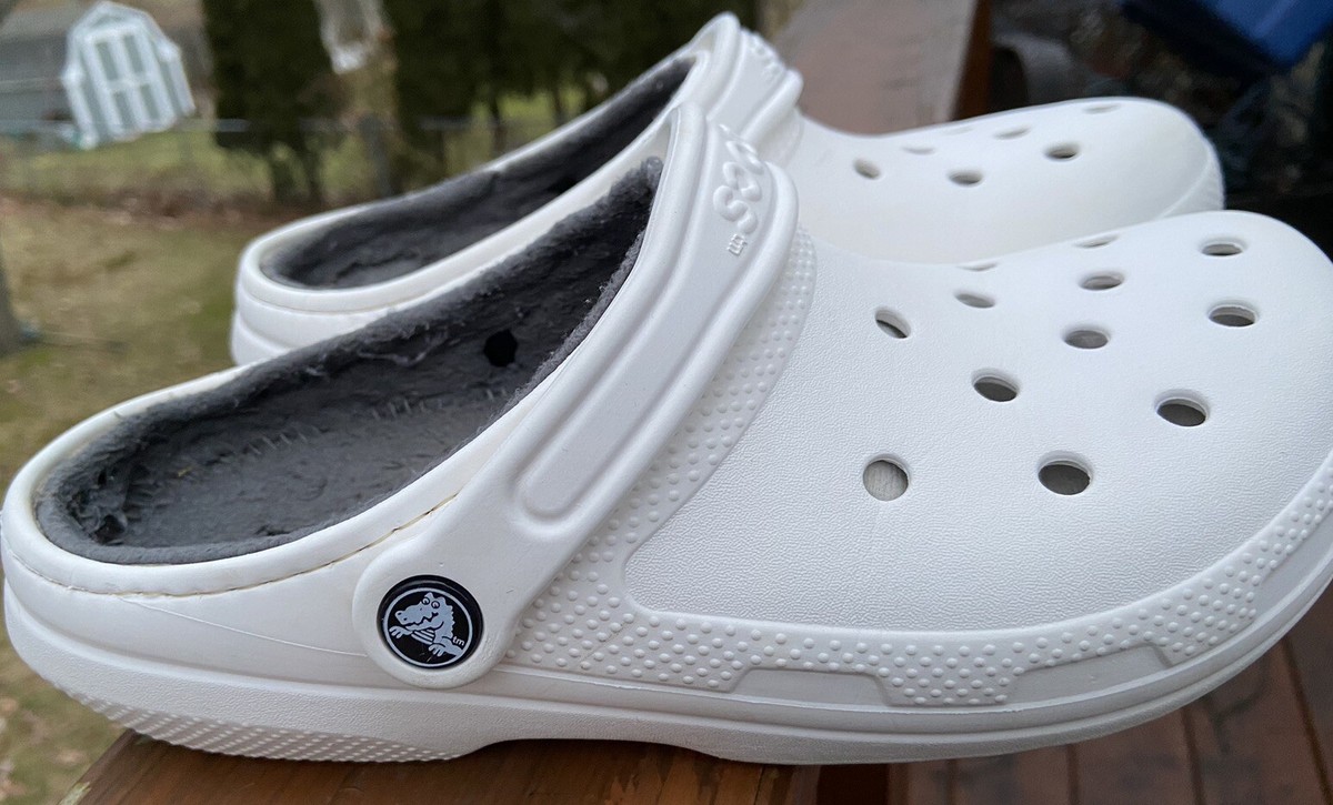 スニーカーゲット36.5トワルアッシュカーフレザーコットンキャンバスホワイト Crocs Shoes Mens 6 Womens 8 Classic Lined Slingback Clogs 203591