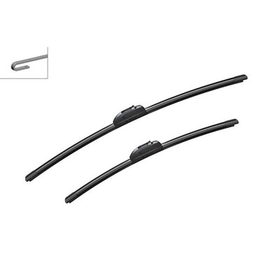 Bosch AeroTwin Retrofit Front Windscreen Wiper Blade Set 60/47.5cm J-Hook AR608S