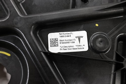 2020 - 2025 TESLA MODEL Y REAR RIGHT SIDE DOOR WINDOW REGULATOR OEM 149551399B - Picture 14 of 15