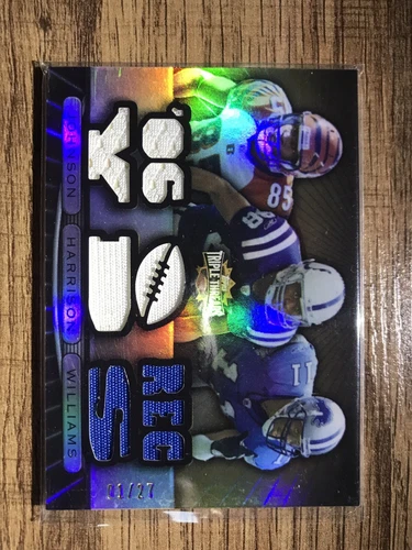2007 TOPPS TRIPLE THREADS CHAD JOHNSON, CALVIN JOHNSON, ROY WILLIAMS 1/27 #TTRC