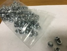 Qty 100 M6 Zinc Plated Class 8 Hex Nuts, 10mm Wide, 5mm Height