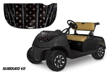 Golf Cart Hood Graphics Decal Sticker For EZGo Freedom RXV 15-22 Subdued