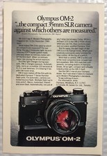 1981 Original Full Page Print Ad - Olympus Camera OM-2 Vintage
