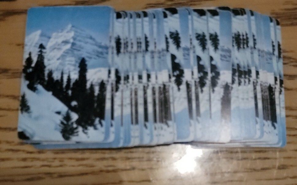 52 Playing Cards Card Decks The US Co Cincinnati, Ohio snowy Mountain Scene