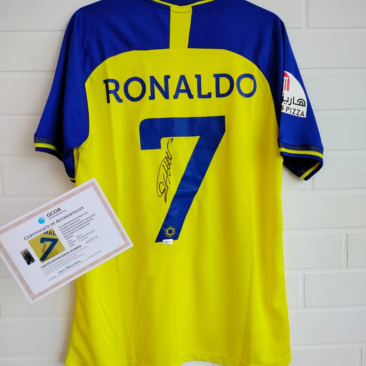 Cristiano Ronaldo #7 Al-Nassr Signed Soccer Jersey With COA | eBay
