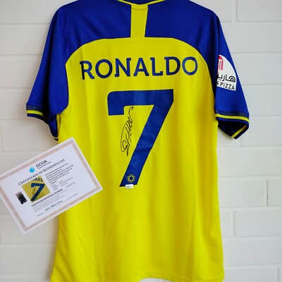 Cristiano Ronaldo #7 Al-Nassr Signed Soccer Jersey With COA | eBay