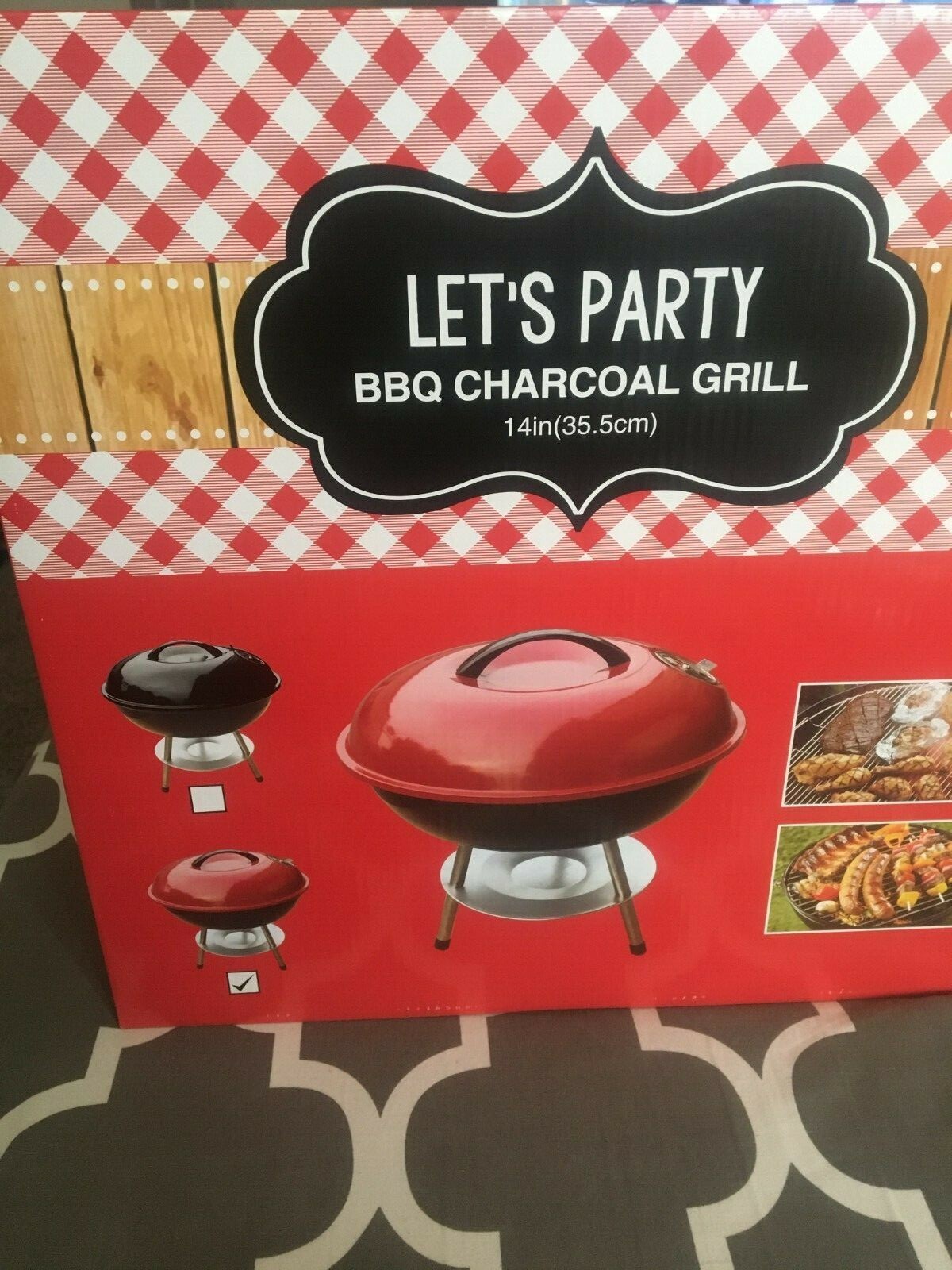 New Portable Red Charcoal Grill!