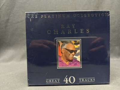 RAY CHARLES - PLATINUM COLLECTION - GREAT 40 TRACKS - BRAND NEW SEALED - 2 DISC