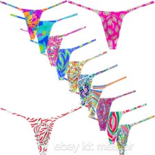 Men's Slim Pouch String Thong Underwear Sissy Mini Bikini Swim T-back Lingerie