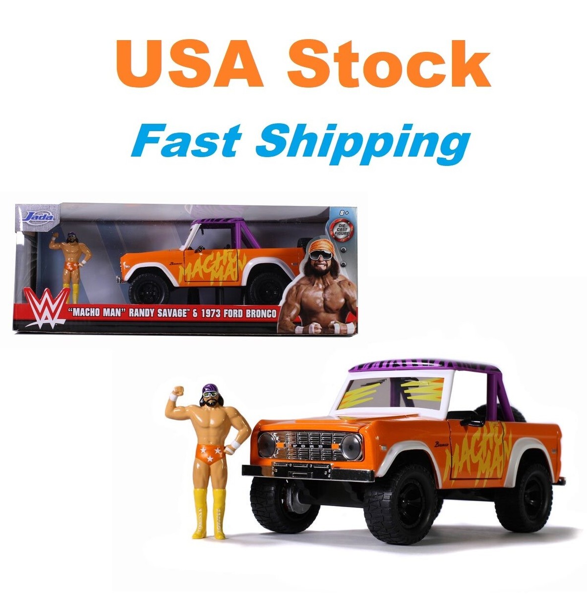 Jada Toys 1973 Ford Bronco ダイキャストメタルミニカー Amazon.com: Jada Toys Just Trucks 1:24 1973 Ford Bronco Die