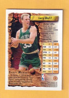 1993-94 Topps Finest #2 Larry Bird Boston Celtics NM-MT+ | eBay