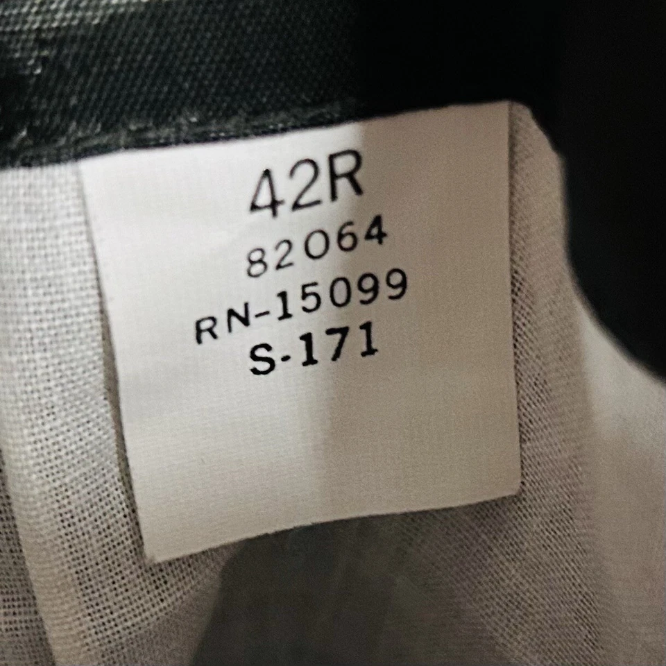 David Taylor 42R Blazer Wool Blend Red Gold Two Button Lined Vented - Image 4 of 4