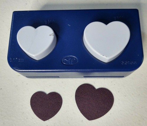 Creative Memories Dual Heart 1 1 4 1 1 2 Paper Craft Punch Ebay