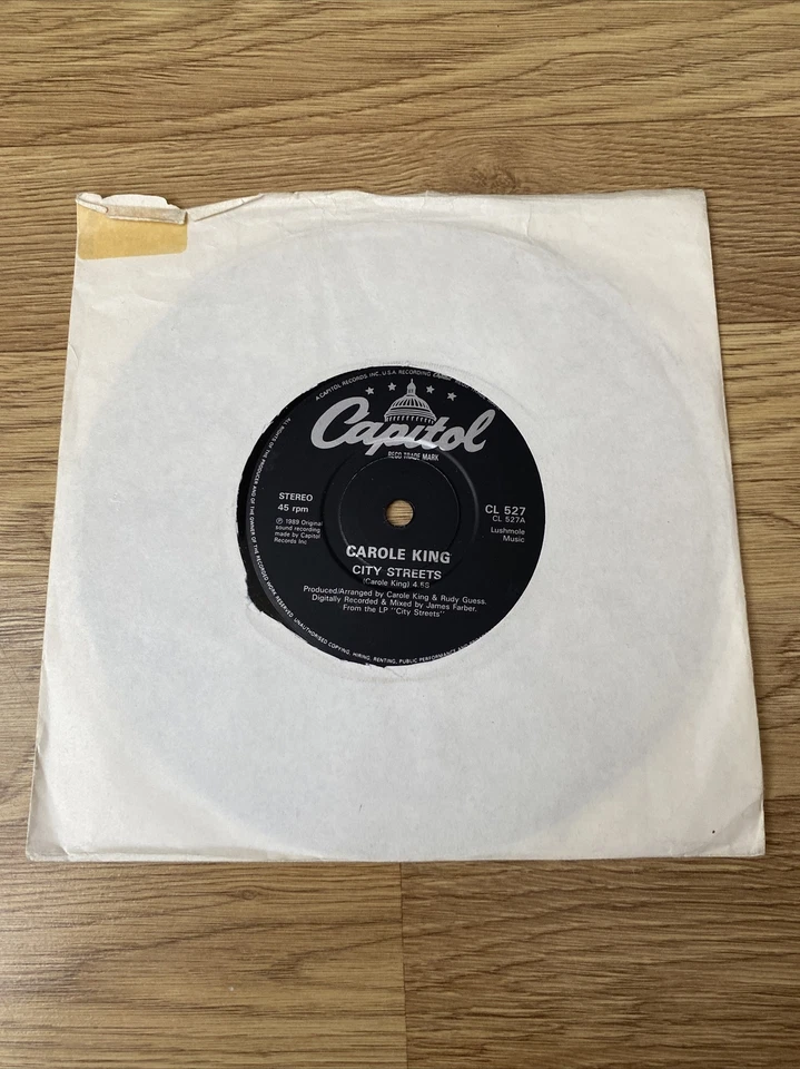 Carole King - City Streets - 7" Single Vinyl Capitol Records CL 527 UK  - Image 2 of 4