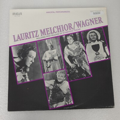 Lauritz Melchior Wagner First Release Of Schmerzen Traume LP Vinyl Record Album
