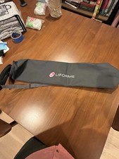 Bolsa de transporte de yoga gris LIFORME para esterilla de yoga (solo bolsa) 27”x 6”