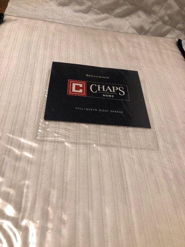 chaps brentwood full/Queen night spread 100% Cotton Dry Clean Only 90”x 90” - Picture 7 of 8