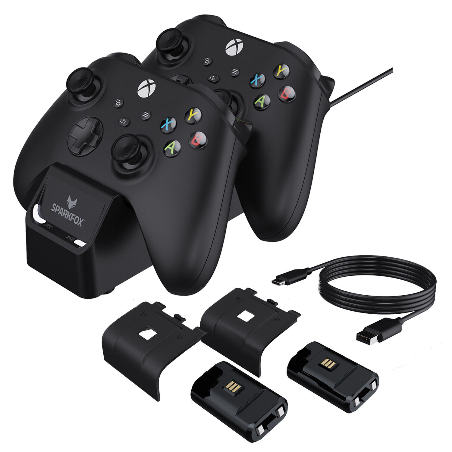 Double chargeur rapide + 2 batteries pour manette XBOX Series S | X - Dock  , station de charge