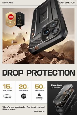SUPCASE iPhone 15 Pro Max Case w/ Screen [Military-Grade Protection] Phone  Cover | eBay