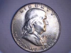 1954-D, US Franklin Half , Uncirculated, .36169 oz slv   (US-7421)