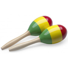 Stagg Wood Maracas Oval 29cm Reggae