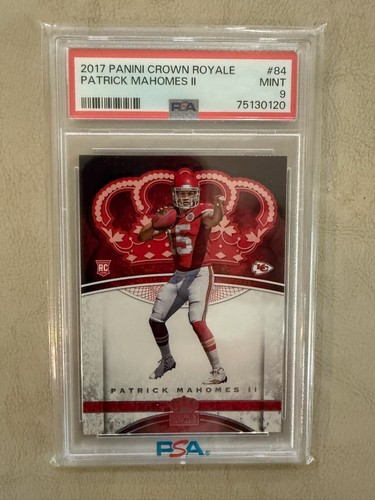 2017 PANINI CROWN ROYAL PATRICK MAHOMES 11 #84 MINT 9 CARD, MUST CARD TO HAVE.