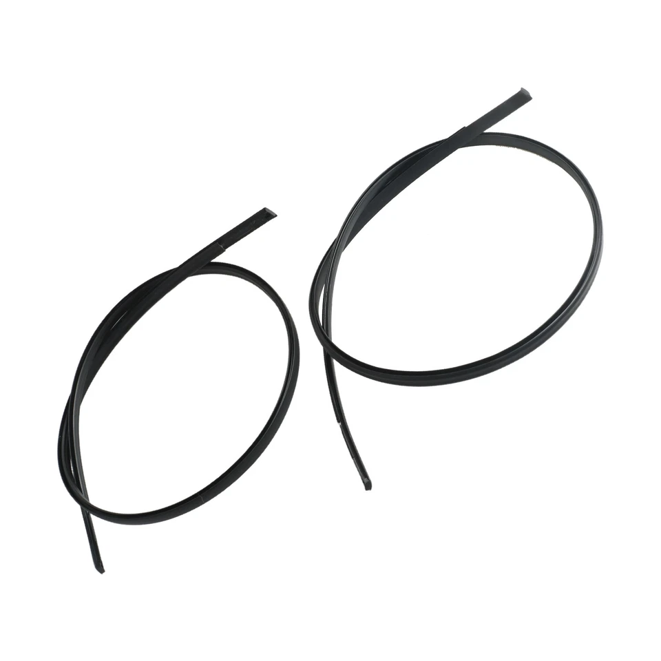 Set of Left & Right Black Roof Drip Moulding Trims for 13-18 Nissan Sentra Sedan - Image 3 of 4