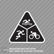 Swim Bike Run Triathlon Sticker Decal Vinyl Tri Swimming Cycling Running Swim Bike Run Triathlon Sticker Decal Vinyl Tri Swimming Cycling Running