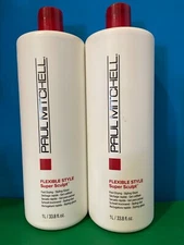 2 Paul Mitchell Flexible Style Super Sculpt Styling Glaze  33.8oz New, Authentic