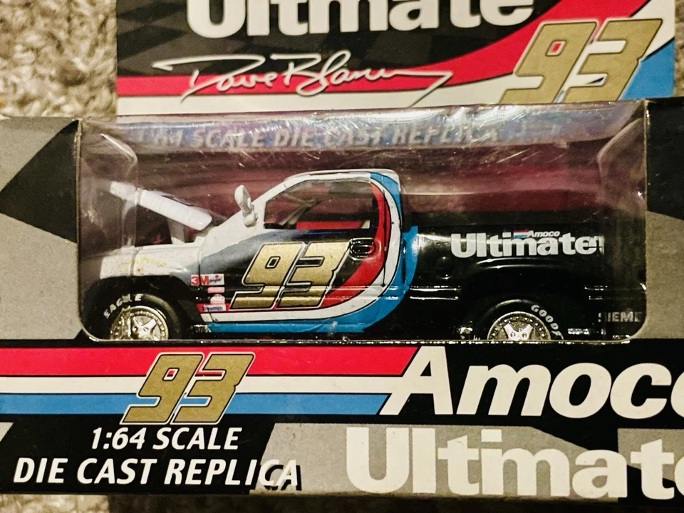 Vintage Die Cast Truck & Car Lot Amoco Ultimate Dodge Dave Blaney #93 1:64 - Image 2 of 3