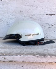 Harley-Davidson Midway Dot Pearl White Motorcycle Helmet Size Small