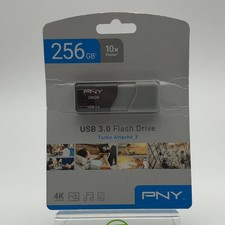 New Pny Turbo Attache 3 256GB USB-A Flash Drive  P-FD256TB0P-GE
