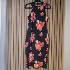 H&M Women's Floral Midi Dress Size M In Very Good Condition