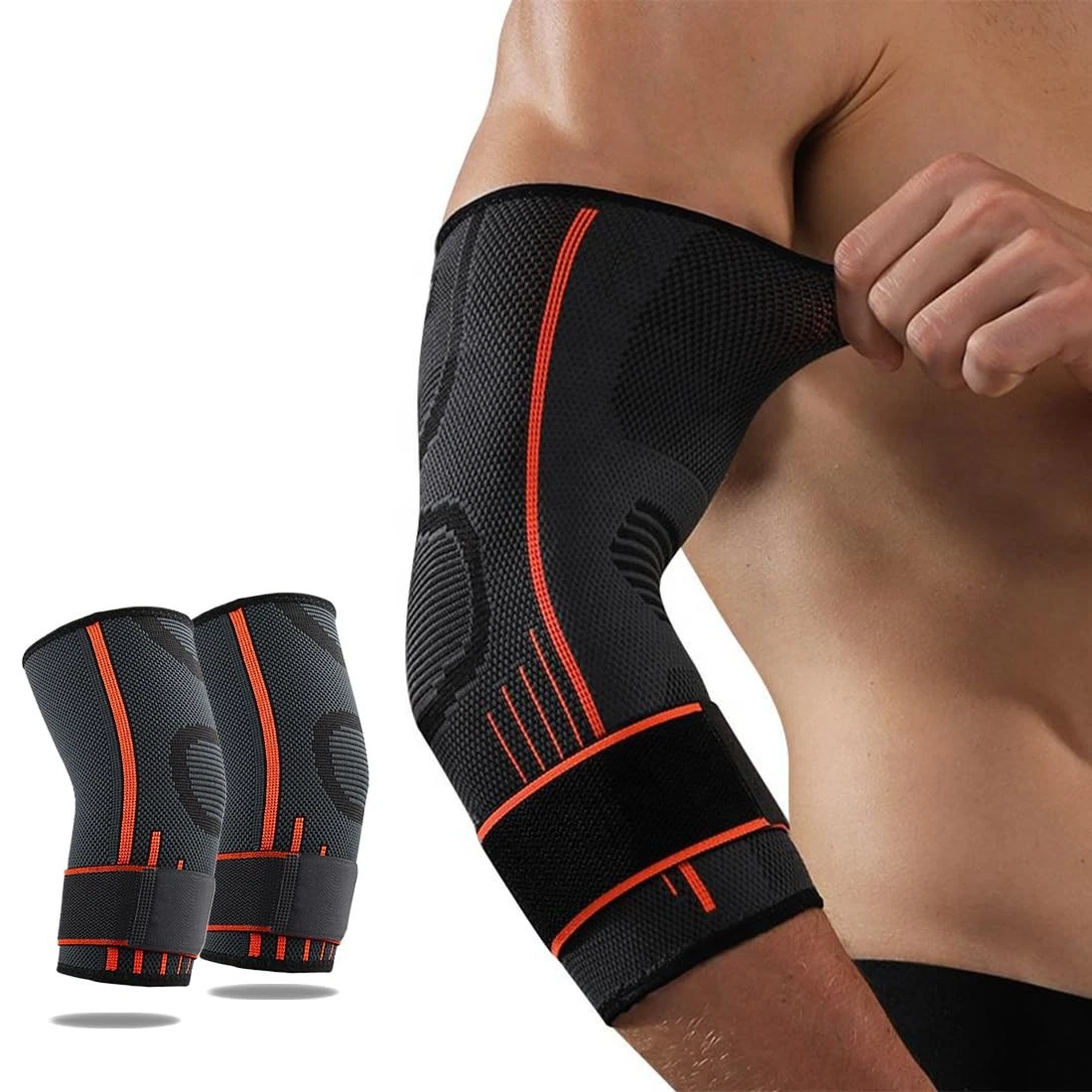 Best Sport 2060002 – Fascia Elastica Per Gomito, Supporto Ergonomico In Cotone E Elastan - 2