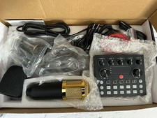 Professional Condenser Microphone Black Bundle One Pack ALPOWL BM800TZ