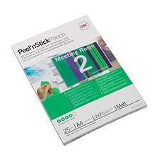 Image of GBC 3747530 Peel n Stick Pouch Gloss A4 125 micron Pack of 25