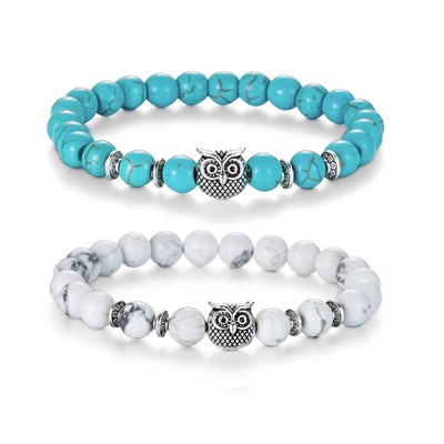 Eule Geschenke Eule Armbänder Heilkristalle Armband für Frauen Männer Spirituelle Energie