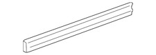 Genuine Gm Black Driver Side Door Molding 15169405