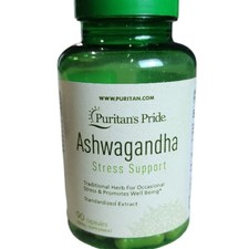 Puritan  s Pride Ashwagandha Root Extract 750mg 90 Capsules Exp 11/2026