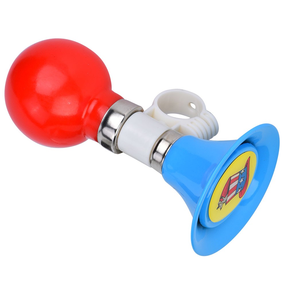 Blue Childs Bike Hooter + Metal Rubber Kids Bicycle Horn Warning Bell For|