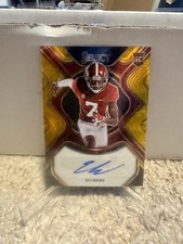 2023 Select Draft Picks Rookie Signatures Gold Lazer Prizm /75 Eli Ricks Auto RC