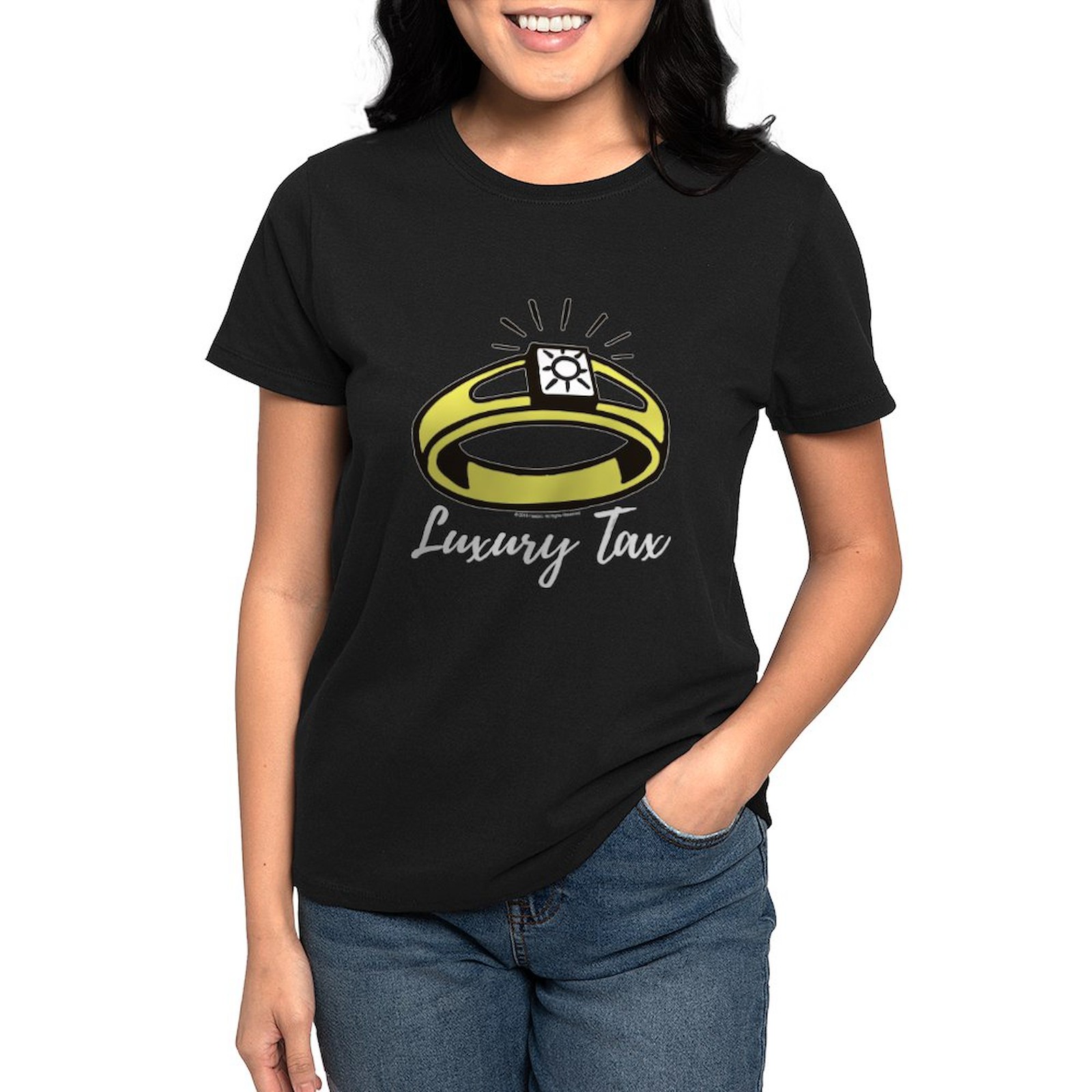 CafePress Monopoly Luxury Tax Women's Classic T Shirt Womens T-Shirt (207996525)
